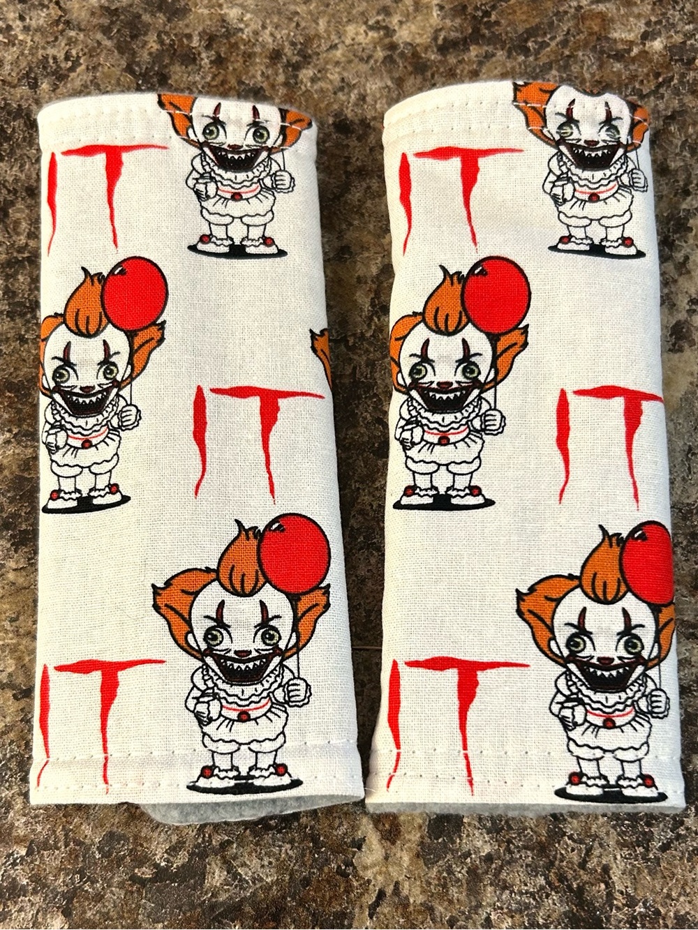 It Clown baby strap covers car seat new